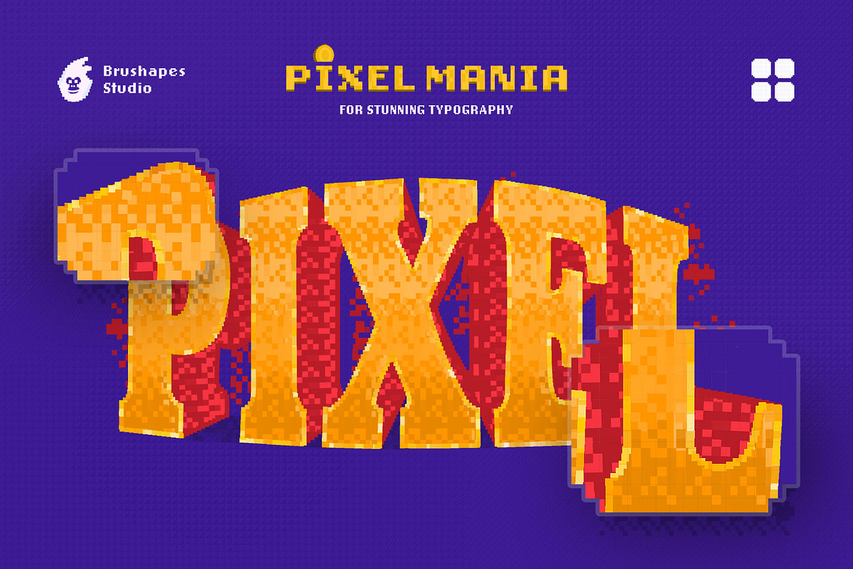 Multi App Pixel Mania Brushes, a Brush Add-On by brushapes.com (Photo 7 of 9)