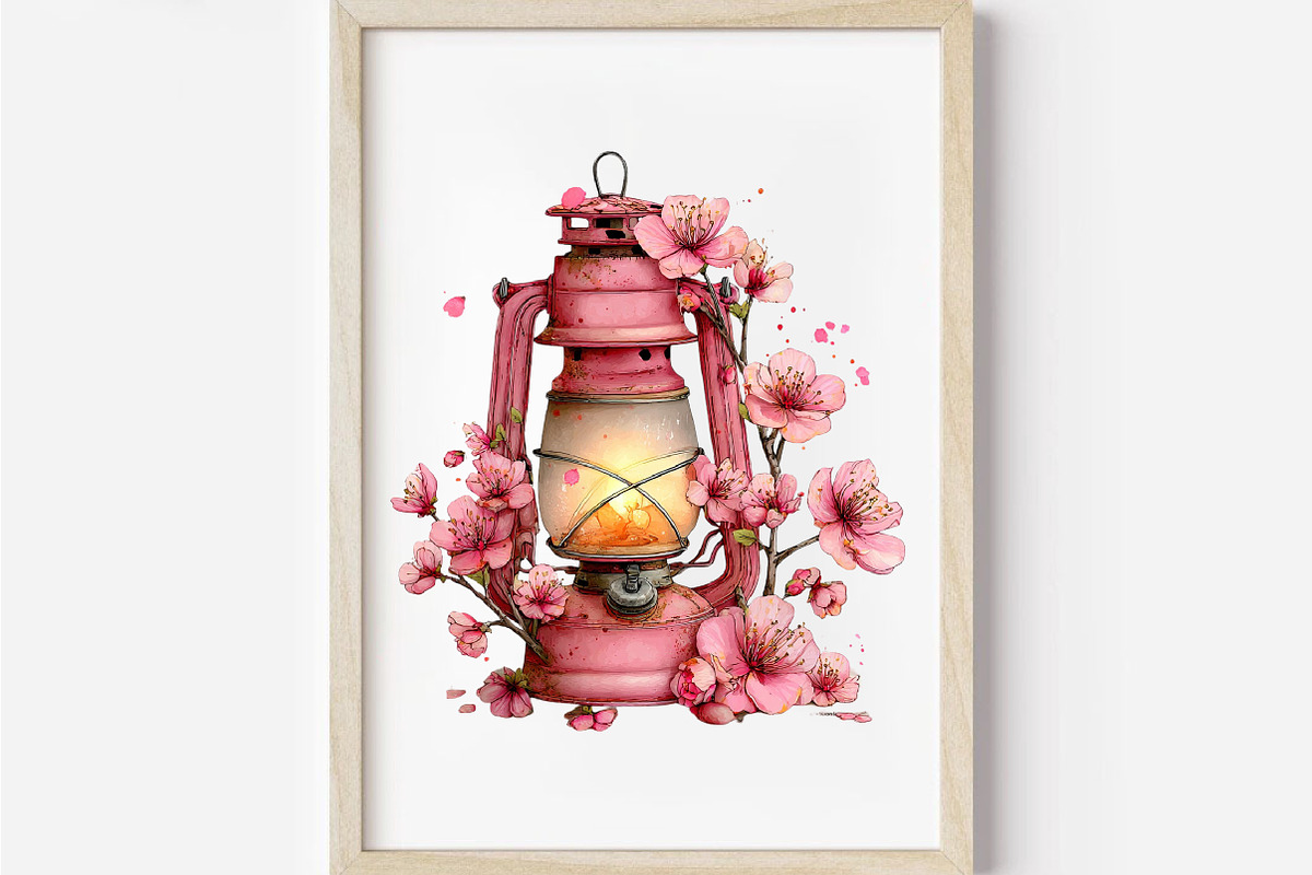 Whimsical Pink Spring Clipart Bundle, an Illustration by Designworld (Photo 7 of 7)
