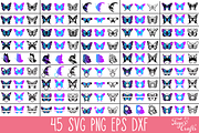 Layered Butterflies Bundle, an Object Graphic by Anastasia Feya (Thumbnail 3 of 10)