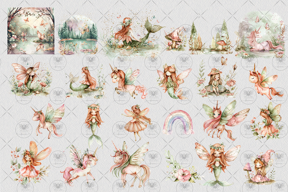 Mermaid Unicorn Fairy Magical, an Illustration by BigCakeBee (Photo 3 of 4)