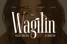 Wagilin Elegant  Serif Font Typeface