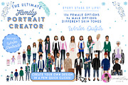 Portrait Creator Winter Family, a Person Illustration by Lauren Lesley Studio (Thumbnail 4 of 17)