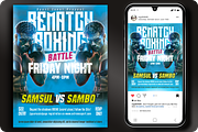 Boxing Sport Flyer Template, a Flyer Template by regalDRAW (Thumbnail 1 of 5)