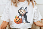 Halloween Ghost Dogs Clipart, a Seasonal Illustration by Rose Art (Thumbnail 3 of 5)