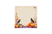 Halloween Border Backgrounds, a Background Graphic by PcuDesigns Illustrations (Thumbnail 3 of 3)