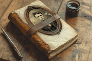 Antique Aura: Vintage Photo Frames, a Person Illustration by NiiiNArt (Thumbnail 4 of 9)