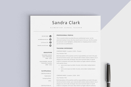 CV | Resume Template | Resume Templates ~ Creative Market