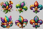 Fleur De Lis for Mardi Gras Clipart, an Illustration by Sublimation Artist (Thumbnail 4 of 6)