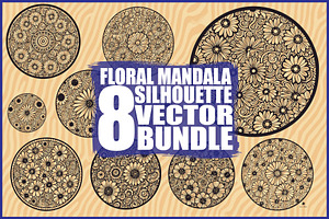 Floral Mandala Vector Bundle Set, an Illustration by Designs_River