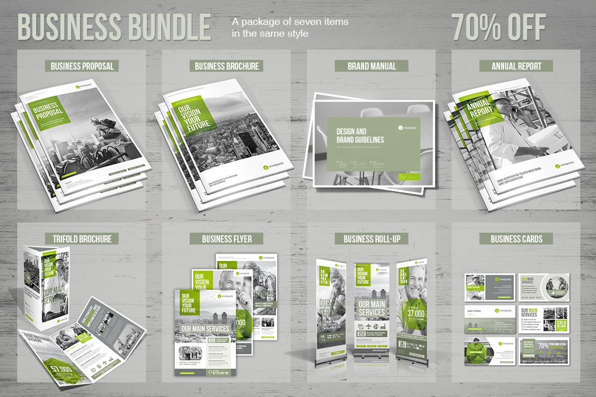 Business Bundle, a Brochure Template by MrTemplater (Photo 1 of 17)
