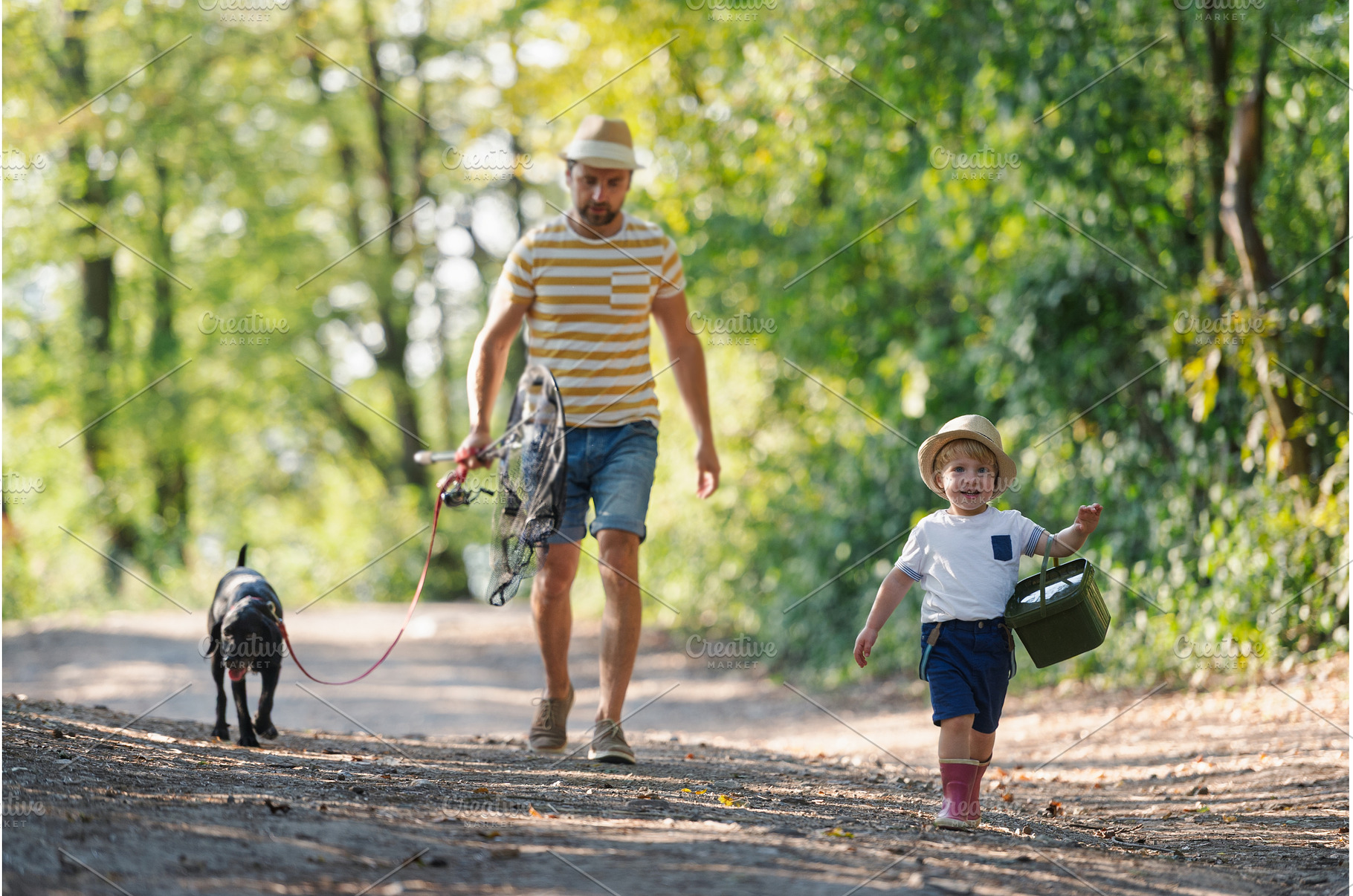 A mature father with a small toddler, a Person Photo by HalfPoint