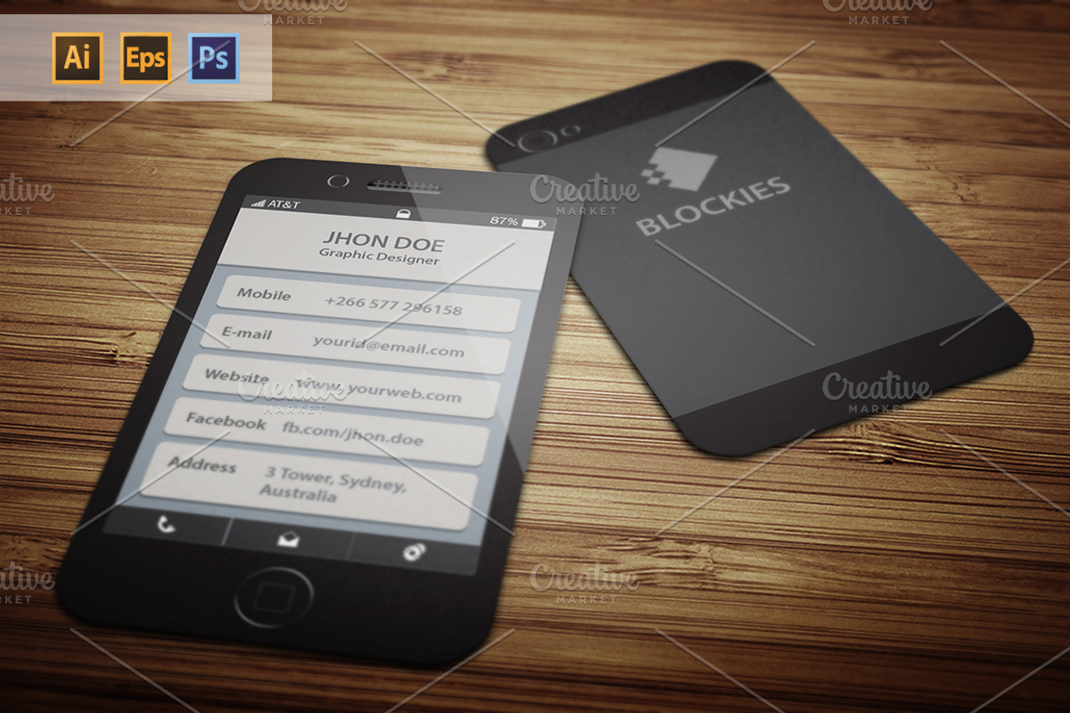 Iphone 6 (25% Off) Business Card, a Business Card Template by Pentaclay (Photo 1 of 5)
