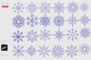 Snowflake Stamp Winter Christmas Fun