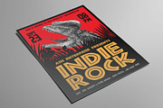 Hand Drawn Dinosaur Indie Rock Flyer, a Flyer Template by ashenterprise (Thumbnail 2 of 3)