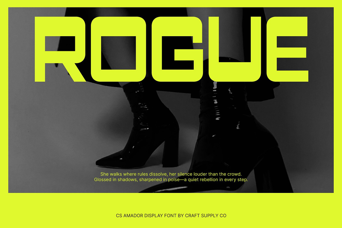 CS Amador – Reverse Contrast Font, a Sans Serif Font by Craft Supply Co. (Photo 7 of 8)