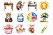 Back to School Clipart Bundle, an Illustration by Design Market (Thumbnail 5 of 5)