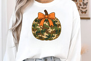 Coquette Camo Pumpkin Glitter Fall, an Illustration by Craft Nest (Thumbnail 2 of 6)
