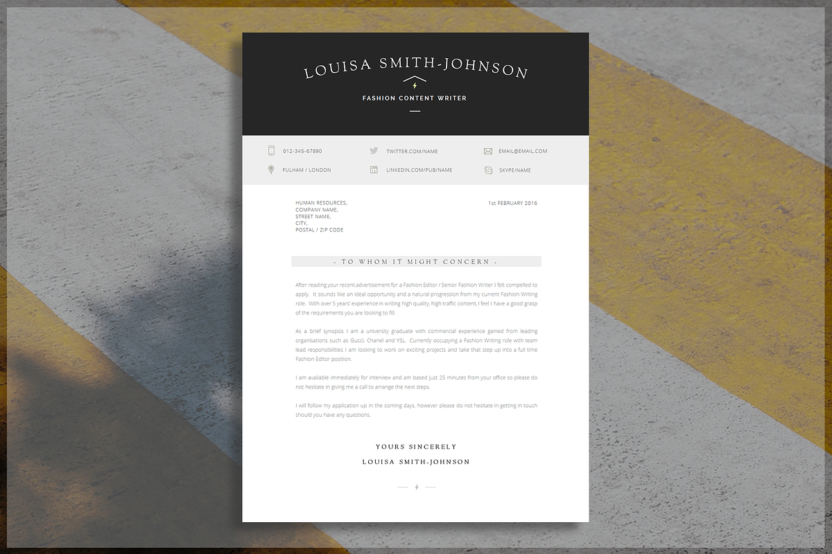 Word Resume Template, a Resume Template by introDuice - CV / Resumes (Photo 4 of 7)