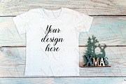 White kid t-shirt mockup bundle., a Print Template by MockupMarket (Thumbnail 13 of 27)