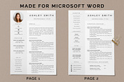 Resume template with photo / CV, a Resume Template by UResume (Thumbnail 3 of 7)