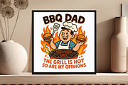 BBQ Dad Funny Fathers Day Sublimatio, an Illustration by DreamCafeArt (Thumbnail 4 of 7)