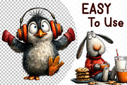 Christmas Baby Animal Clipart, an Illustration by cherrydesign (Thumbnail 4 of 4)