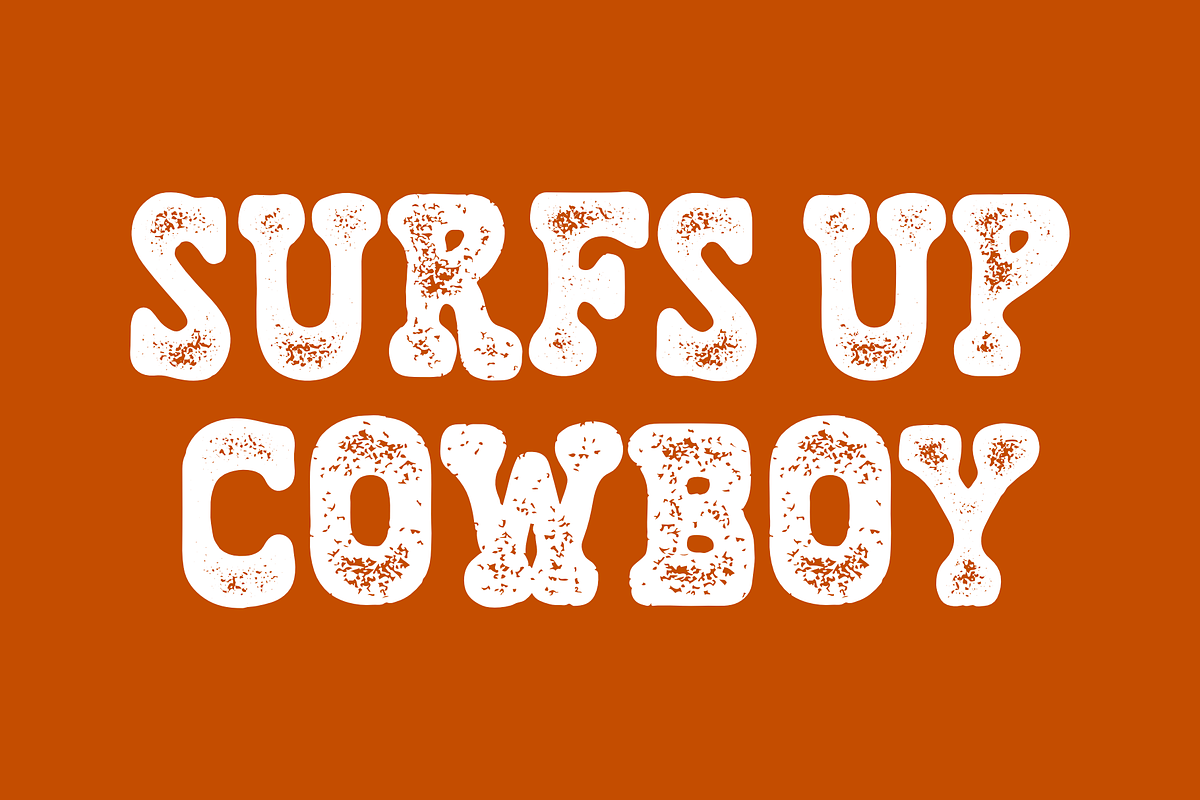Coyote Drake Font - Groovy Western, a Handwritten Font by ariodsgn (Photo 4 of 6)