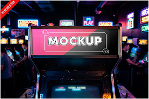 Arcade Machine Marquee PSD, an Android Mockup by Bruno's Shop