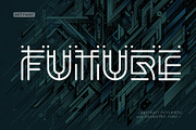 Future Abstract Font, a Font by artyway (Thumbnail 1 of 5)