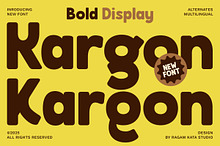 Kargon - Bold Display Font