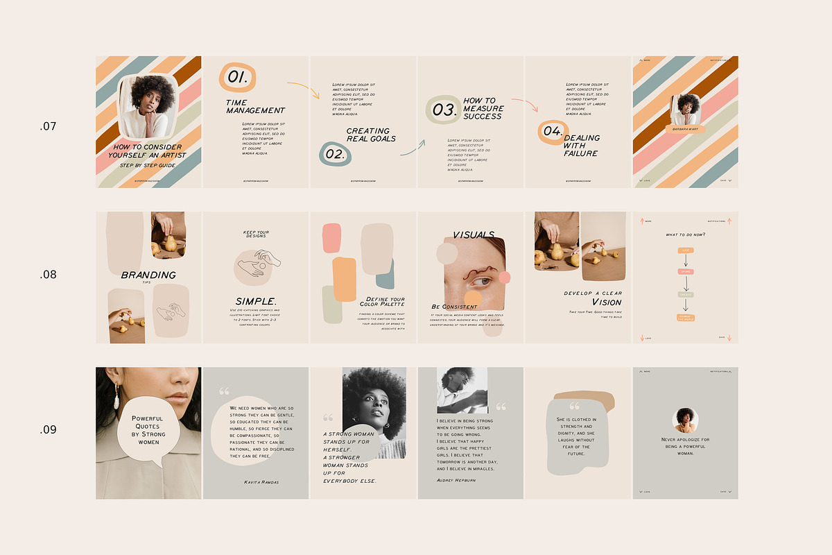 Coach Carousel Templates CANVA-PS, a Social Media Template by Sparrow & Snow (Photo 5 of 11)
