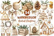 Neutral Christmas Clipart Bundle, an Illustration by Dream Creation (Thumbnail 1 of 7)