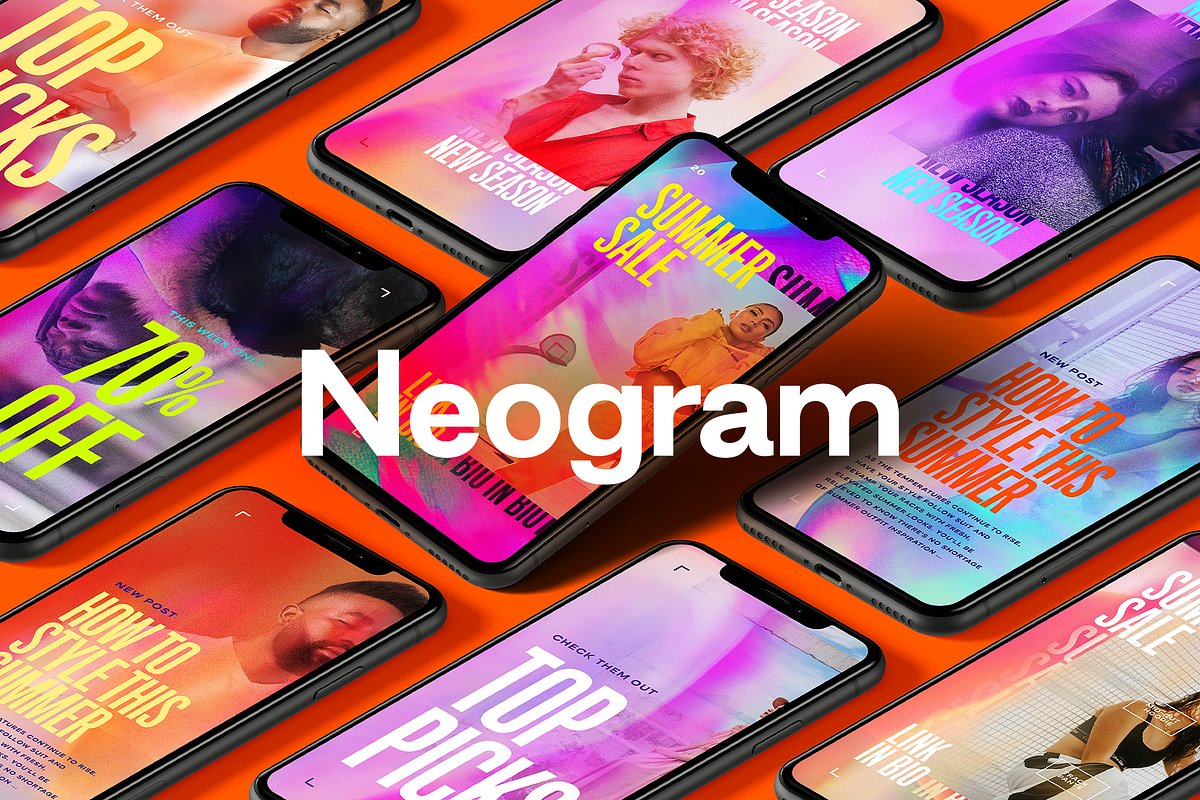 Neogram - Neon Instagram Stories, a Social Media Template by Studio 2am (Photo 1 of 6)