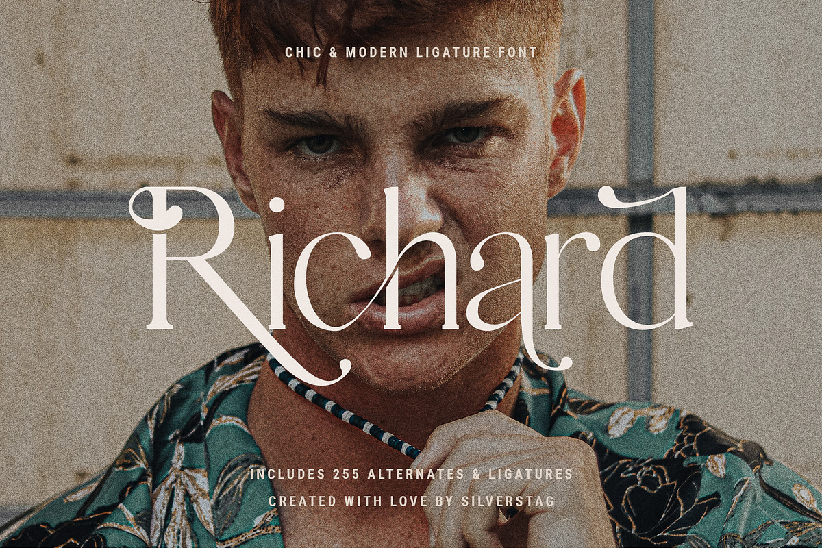 Esther - Stylish Ligature Serif Font, a Serif Font by SilverStag Type ...