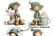 Whimsical Festive Christmas Elf, a Graphic by one-touch (Thumbnail 10 of 10)