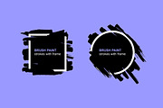Brush paint strokes with frame, a Graphic by Volyk (Thumbnail 3 of 3)