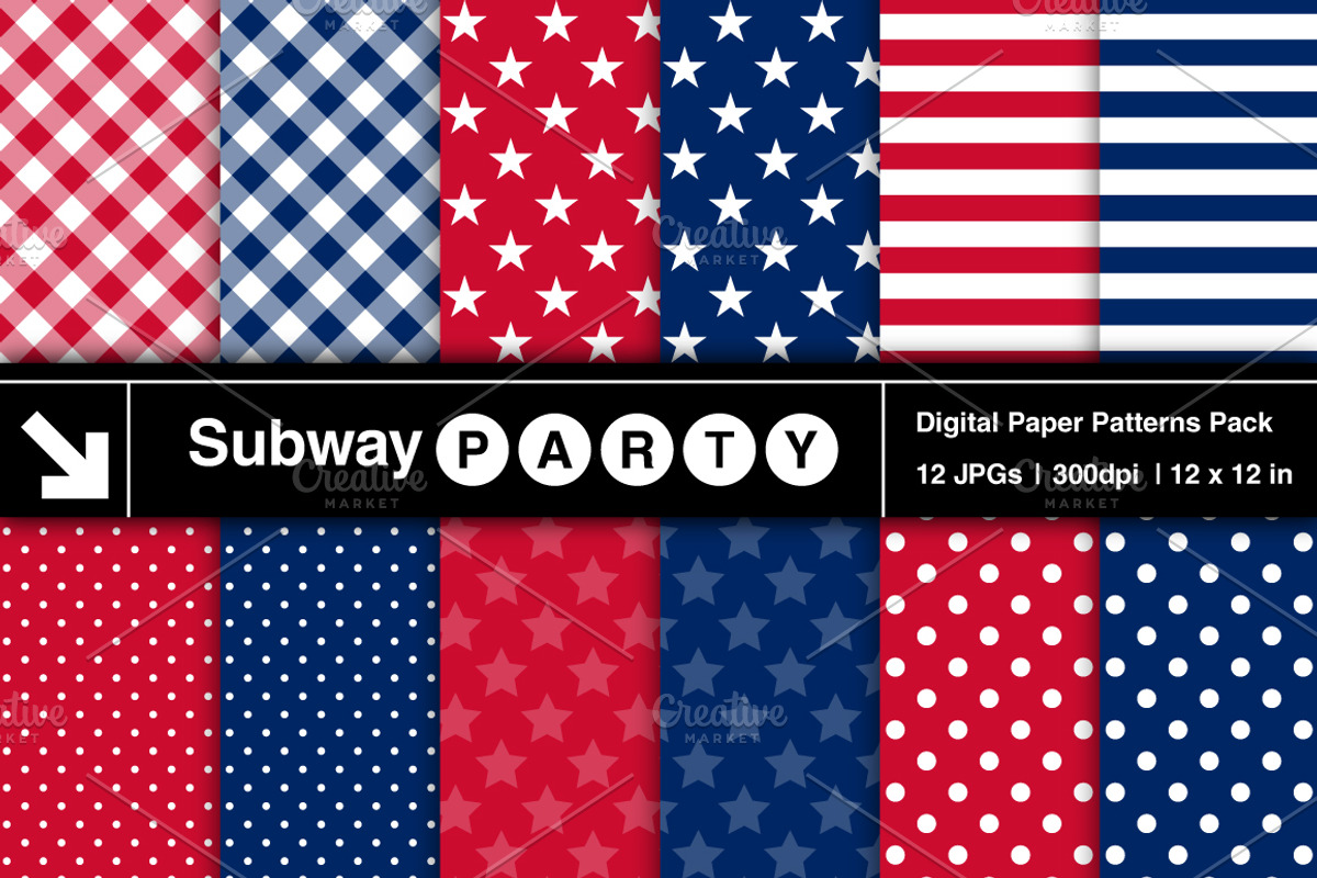 Patriotic July 4th Papers