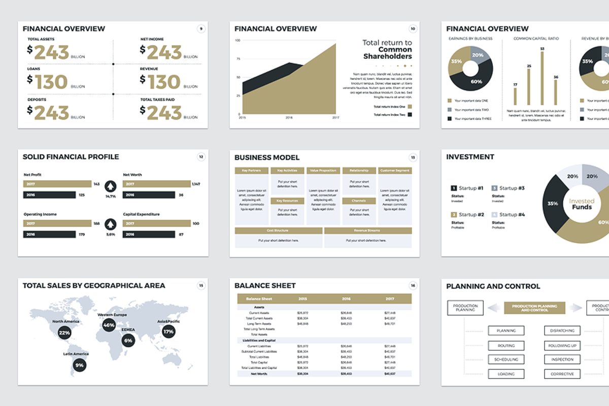 Annual Report PowerPoint Template, a Presentation Template by JetzTemplates (Photo 3 of 8)