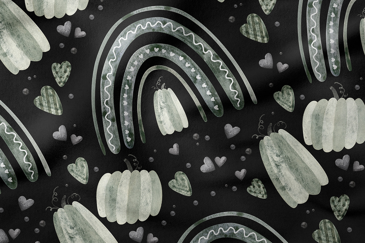 Halloween Clipart, Rainbows, Pattern, a Graphic by Valin Malin (Photo 8 of 14)
