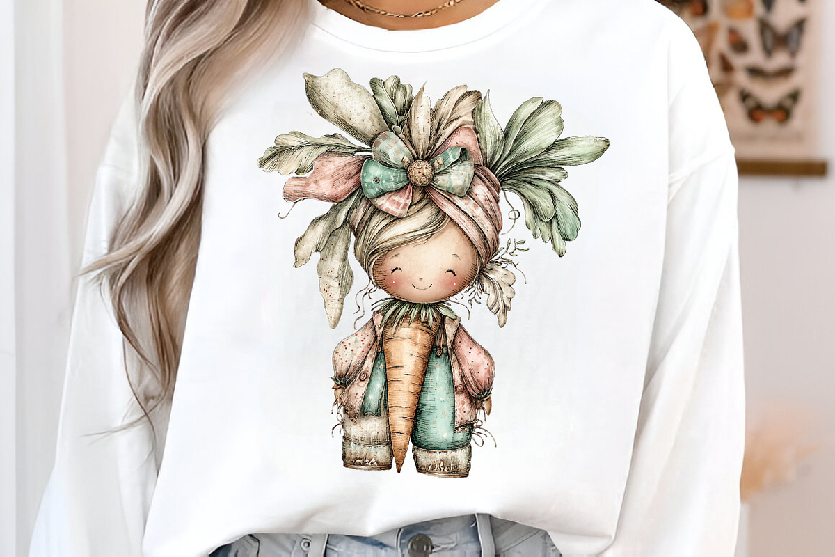 Whimsical easter carrot clipart, an Illustration by SinaCreation (Photo 6 of 11)