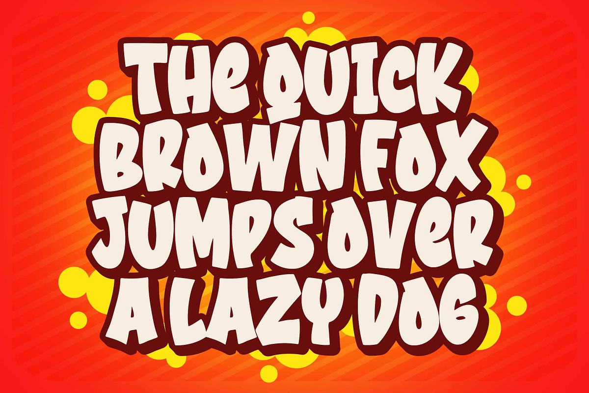 Cruch Branch a Bold Bouncy Font, a Font by Blankids Studio (Photo 4 of 6)