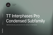 TT Interphases Pro Condensed, a Sans Serif Font by TypeType (Thumbnail 1 of 7)