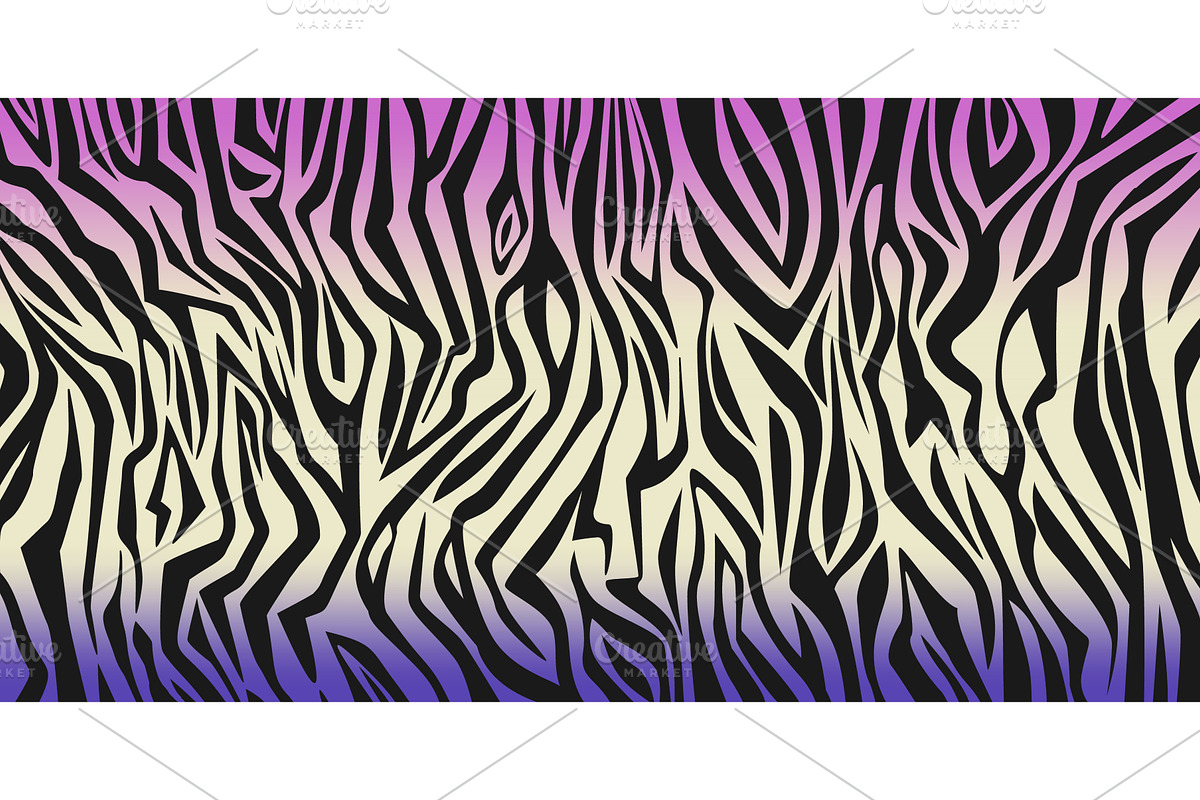 Y2k zebra print pattern with pastel, an Illustration by art PVP - market