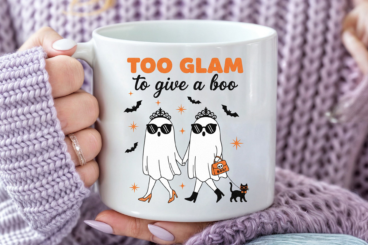 Too Glam to Give a Boo PNG, an Illustration by Craft Nest (Photo 6 of 6)