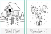Christmas Holidays Coloring Pages, a Seasonal Illustration by Nuvame Arts & Designs (Thumbnail 6 of 21)