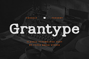 Grantype - Classic Typewriter Font -, a Serif Font by Typia Nesia (Thumbnail 1 of 11)