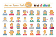 Modern Avatar Icons Pack, an Icon by Vector Portal (Thumbnail 1 of 5)