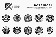 Retro Botanical, a Solid Icon by Akatype Studio (Thumbnail 1 of 3)
