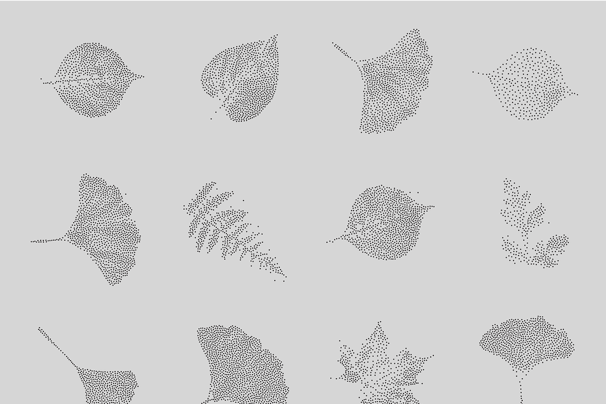 Leaf Tones Vol. 6 | Stippled Flora, a Texture Illustration by invisiblelayer (Photo 2 of 5)