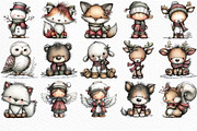 Whimsical Winter Clipart, an Illustration by Craft Nest (Thumbnail 6 of 6)